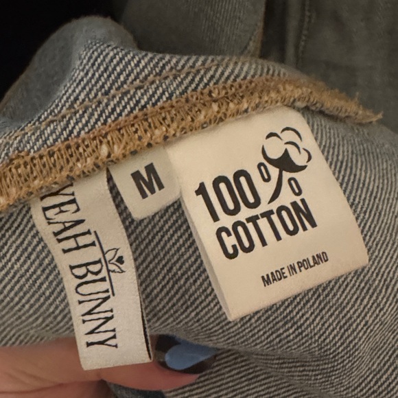 Women's Blue Jean Jacket with Graphic Design - Picture 9 of 11